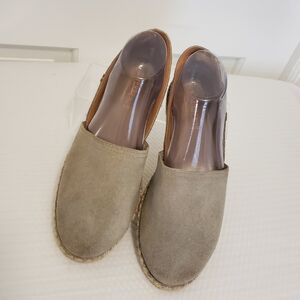 Verbenas Carmen Stone In Color Suede Espadrille Flats Size 42=10.5/11, Casual